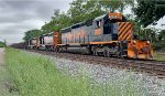 WE 7013 leads the loads across the CSX.